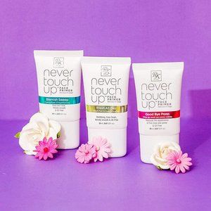 Ruby Kisses : NEVER TOUCH UP FACE PRIMER MAKEUP BASE FRESH ALL DAY 3 PCS Set